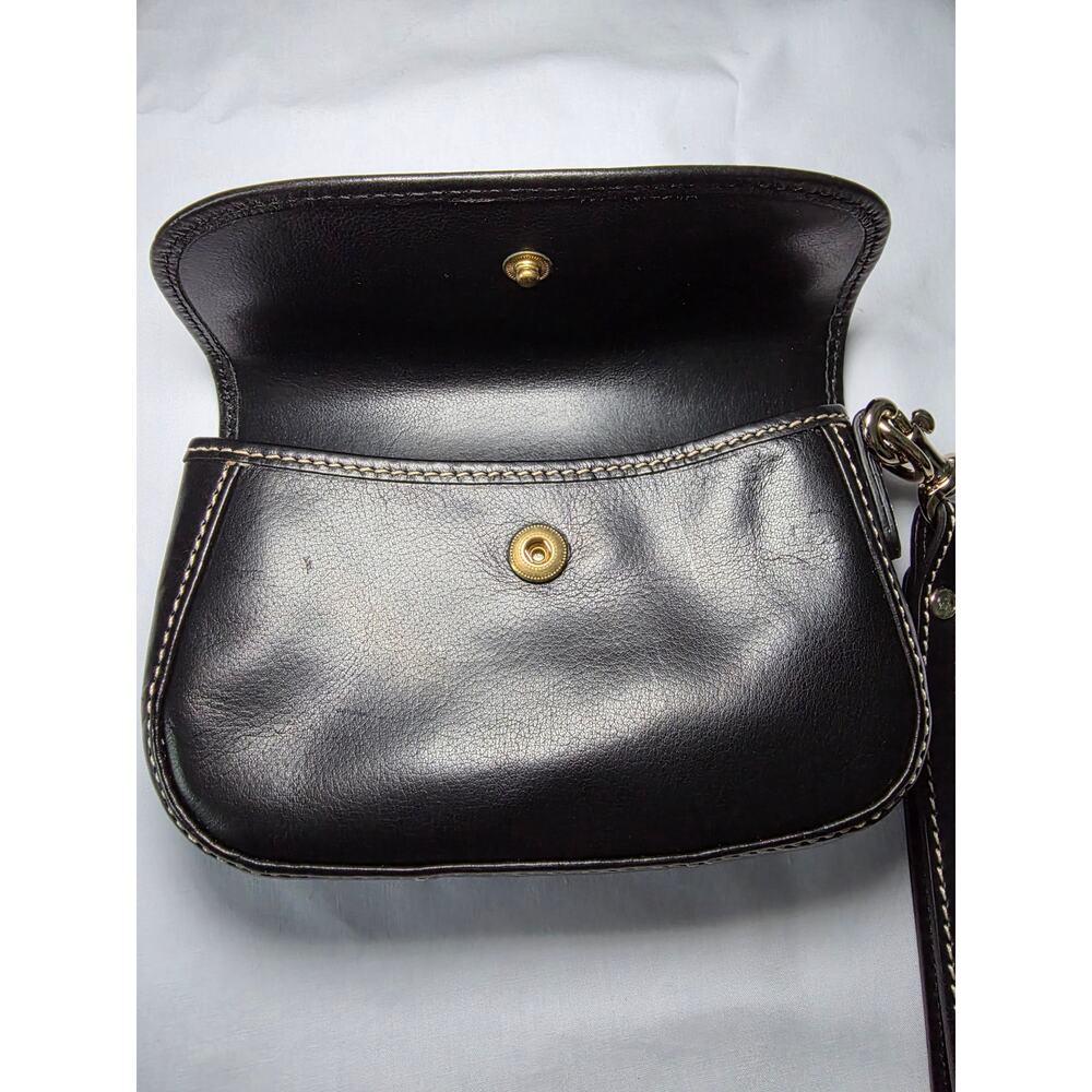 Dooney & Bourke Heritage QT112 Black Leather Wristlet Set With Box/Card/Dustbag - Picture 5 of 16